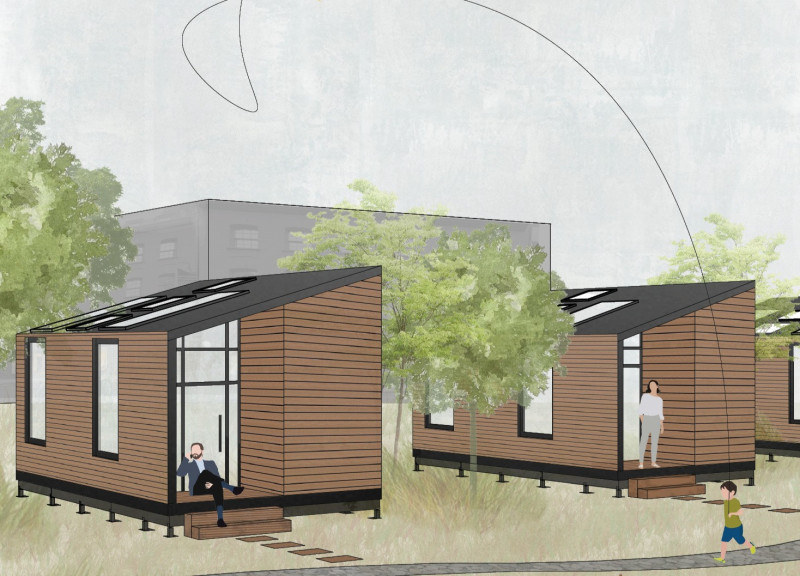 Rainwater Management and Glass Entrances in Urban Housing Solutions