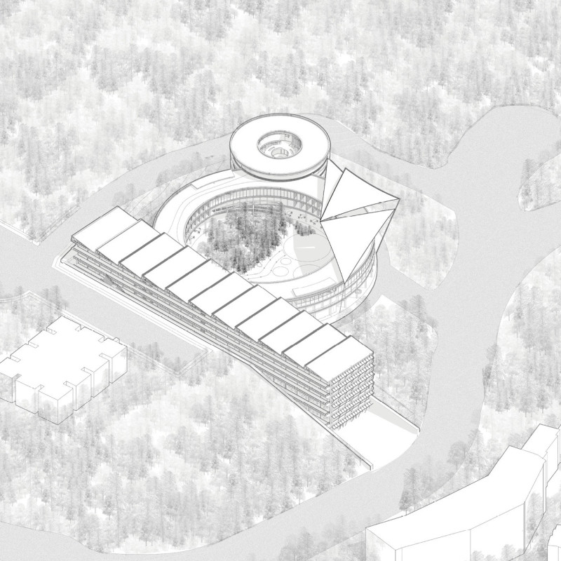 Charred Wood Shingles and Living Walls Frame a Sustainable Workspace