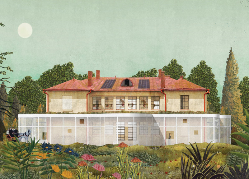 Perforated Aluminum and Green Roofs Defining a Cultural Hub in Latvia