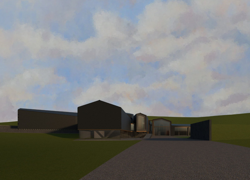 Gathering Spaces with Community Terrace and Interconnected Volumes