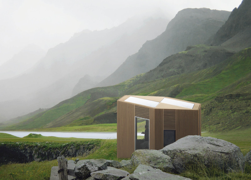 Rainwater-Collecting Modular Units with OSB and Plywood Construction