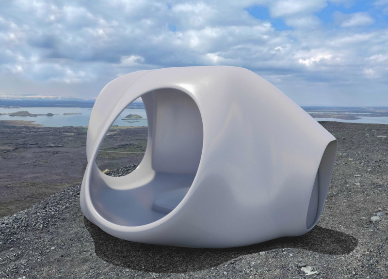 Flickering Fire and Reflective Spaces in a Mountain Retreat