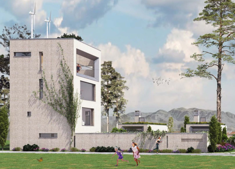 Charred Wood Shingles and Natural Stone Create Sustainable Community Spaces in Vineyard Setting