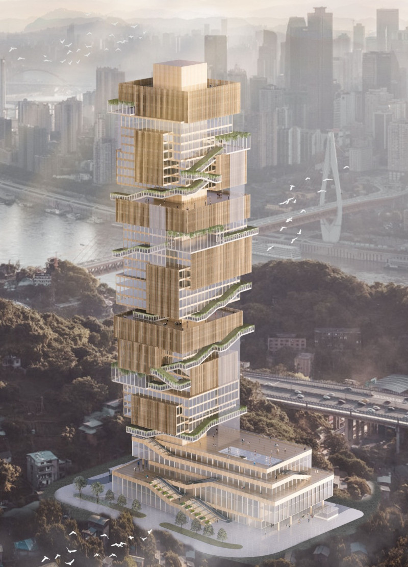 Elevated Garden Spaces with Cross-Laminated Timber Design