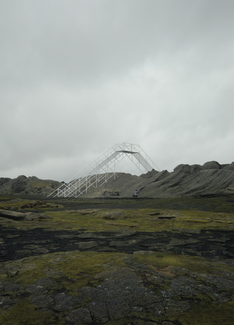 Filigree Observation Tower Built with Steel and Untreated Wood Integrating Natural Landscapes