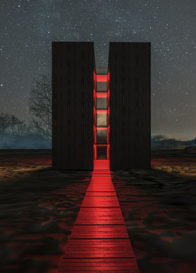 Sustainable Structure of Wood and Steel Embracing Natural Landscapes