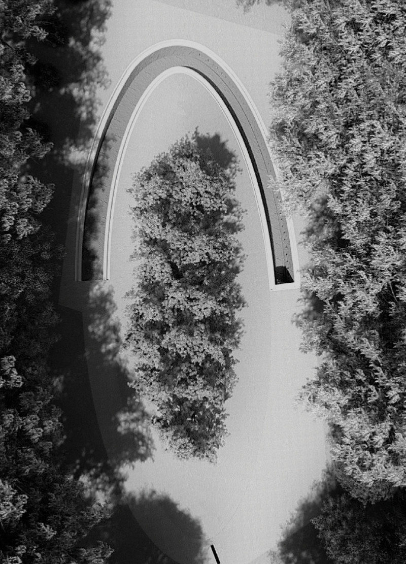 Light-Filled Journey Through Corten Steel and Glass Reflection Space