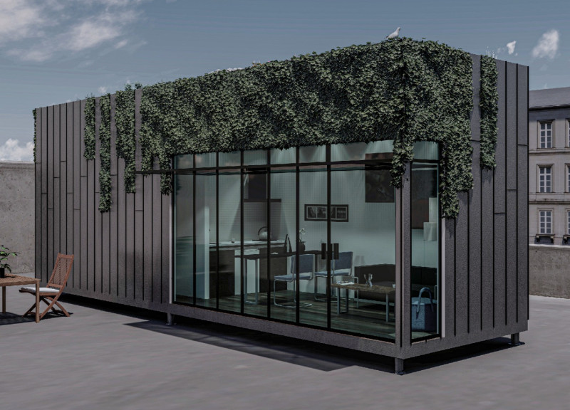 Zinc Cladding and Green Roofs Enhance Urban Micro-Living Spaces