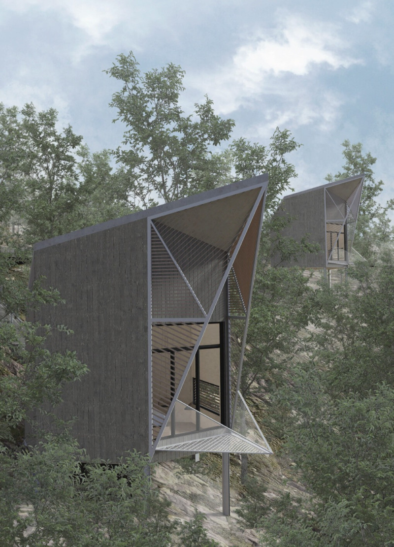 Scented Plants and Plastic Insulation in Modular Forest Retreat