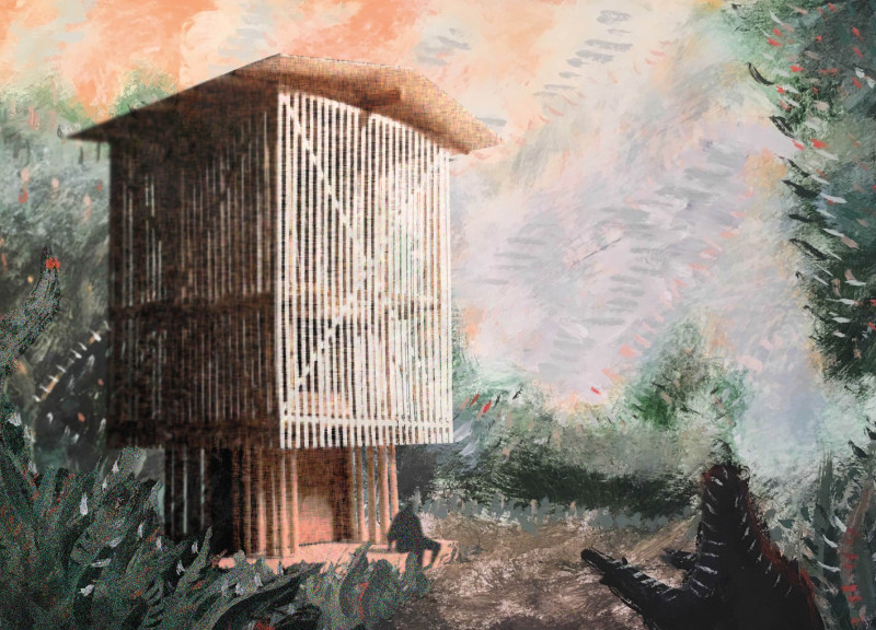 Bamboo Retreat Elevating Meditation Amidst Forest Paths