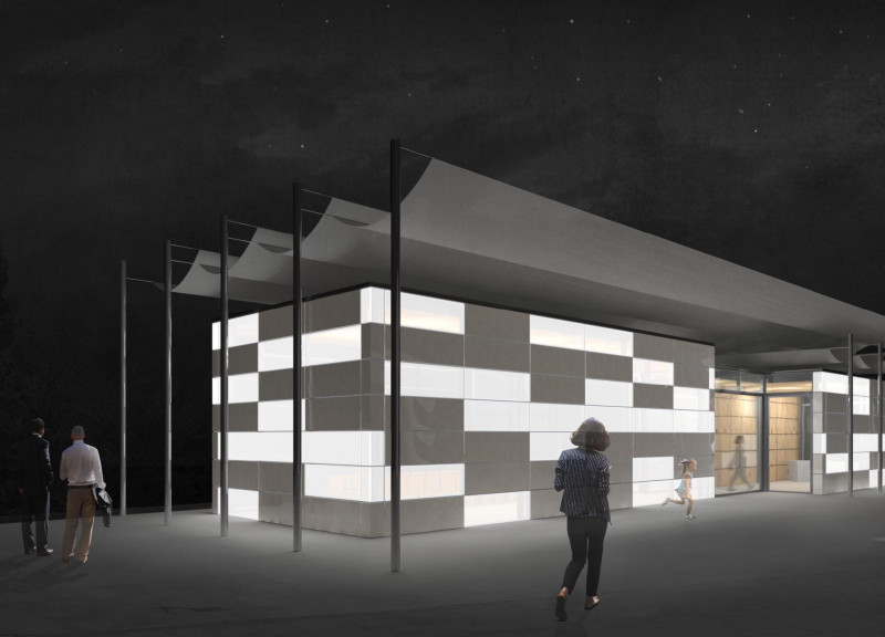 Sun Sails and Transparent Glass Framing Vineyard Views