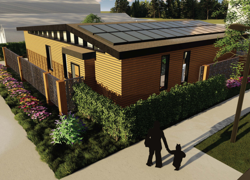 Sip Panels and Urban Gardens in a Modular Family Home