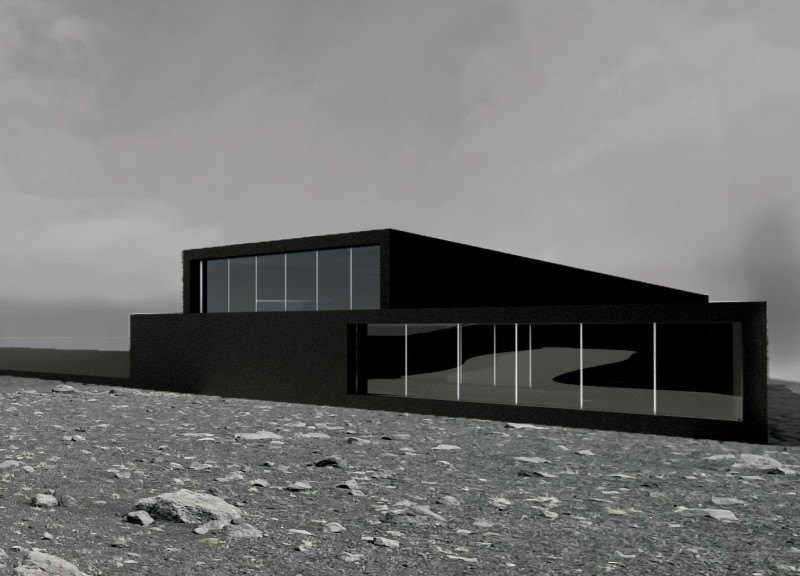 Corten Steel Facade Framing Views of an Icelandic Landscape with Timber Elements