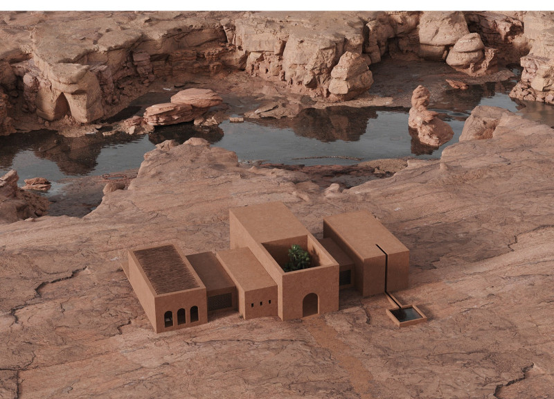 Rammed Earth Shelter Embracing Geological History in the Negev Desert