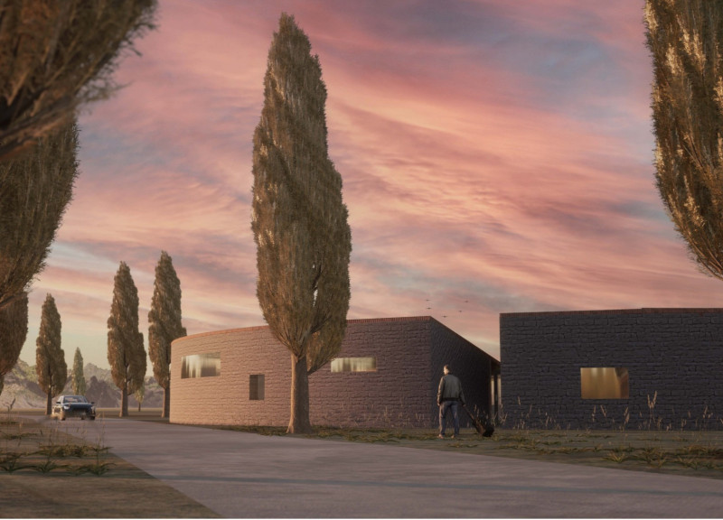 Cork Insulation and Reclaimed Bricks Enhance Vineyard Guest Experience