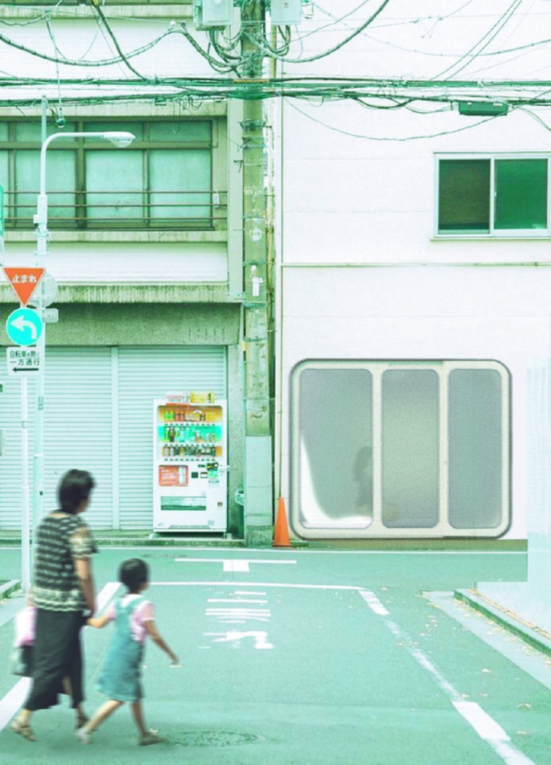 Frosted Glass and Charred Wood Capsules for Urban Meditation