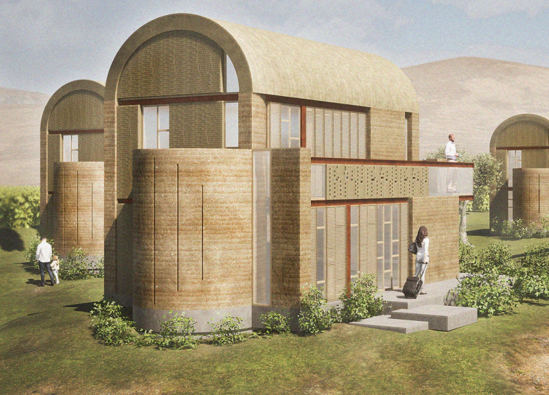 Earthen Walls and Upcycled Barrels Create a Sustainable Winery Experience