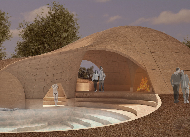 Rammed Earth and Epoxy Build Embraces Cultural Heritage Through Circular Design