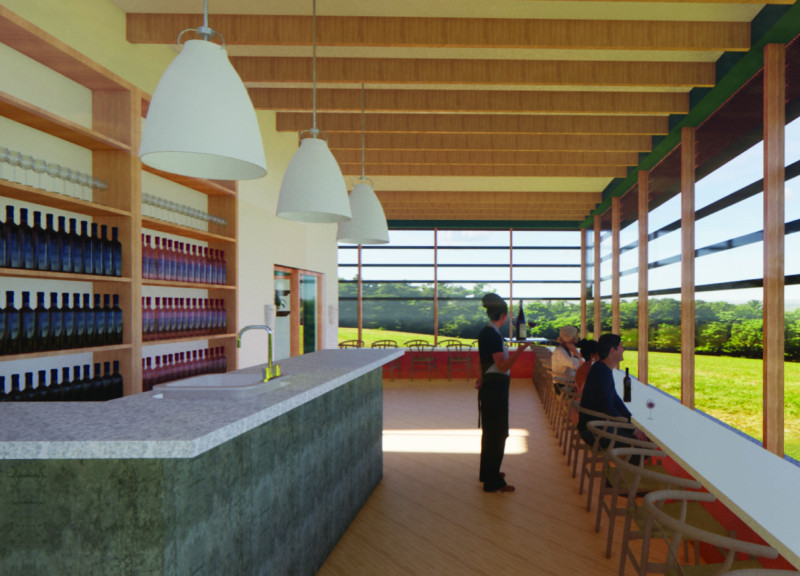 Climate-Controlled Gathering Space Featuring Birch Panels and Open Views