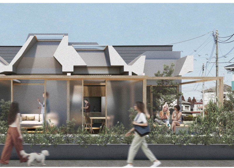 Adjustable Louvers and Frosted Glass in a Community-Centric Space