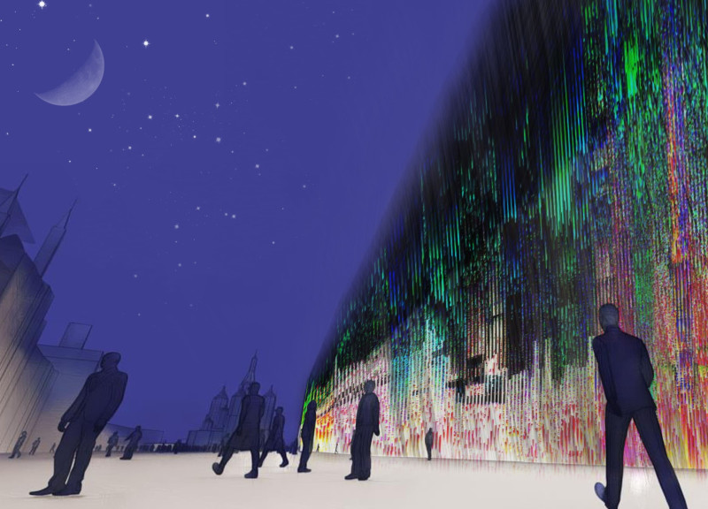 Responsive Fiber-Optic Pavilion That Visualizes Human Emotion