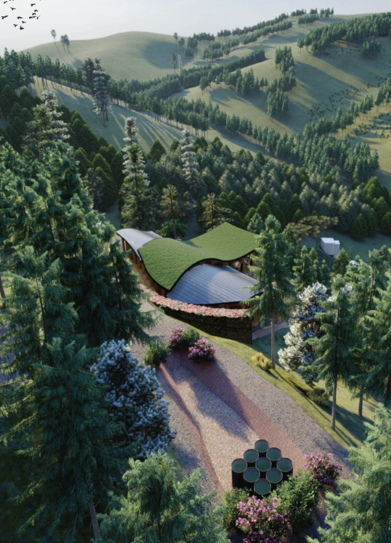 Hempcrete and Bamboo Sanctuary Embracing Nature for Wellness