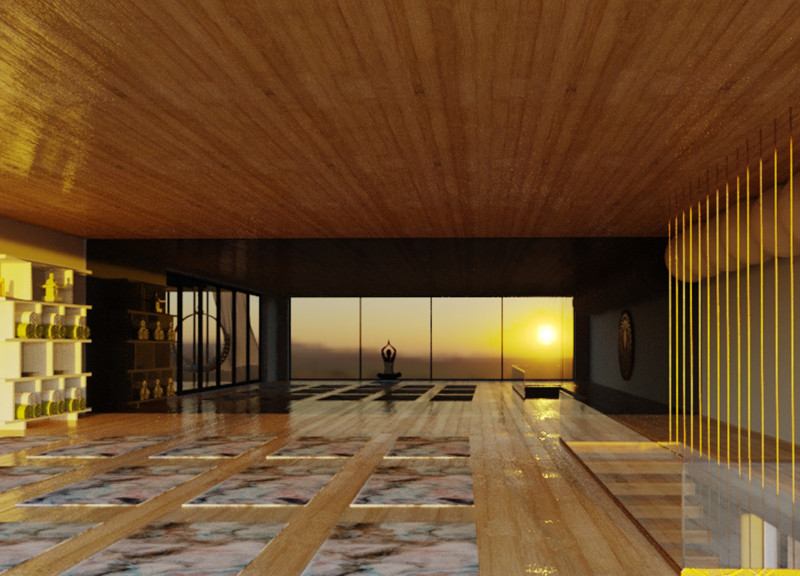 Charred Wooden Shingles and Cross-Laminated Timber Panels Defining Sustainable Community Spaces