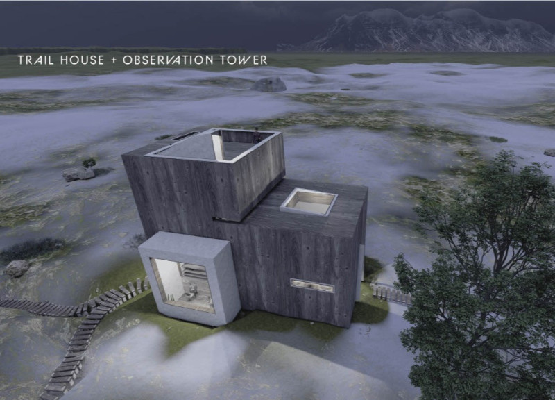 Stone Extrusions and Triangular Forms Elevating Visitor Experience