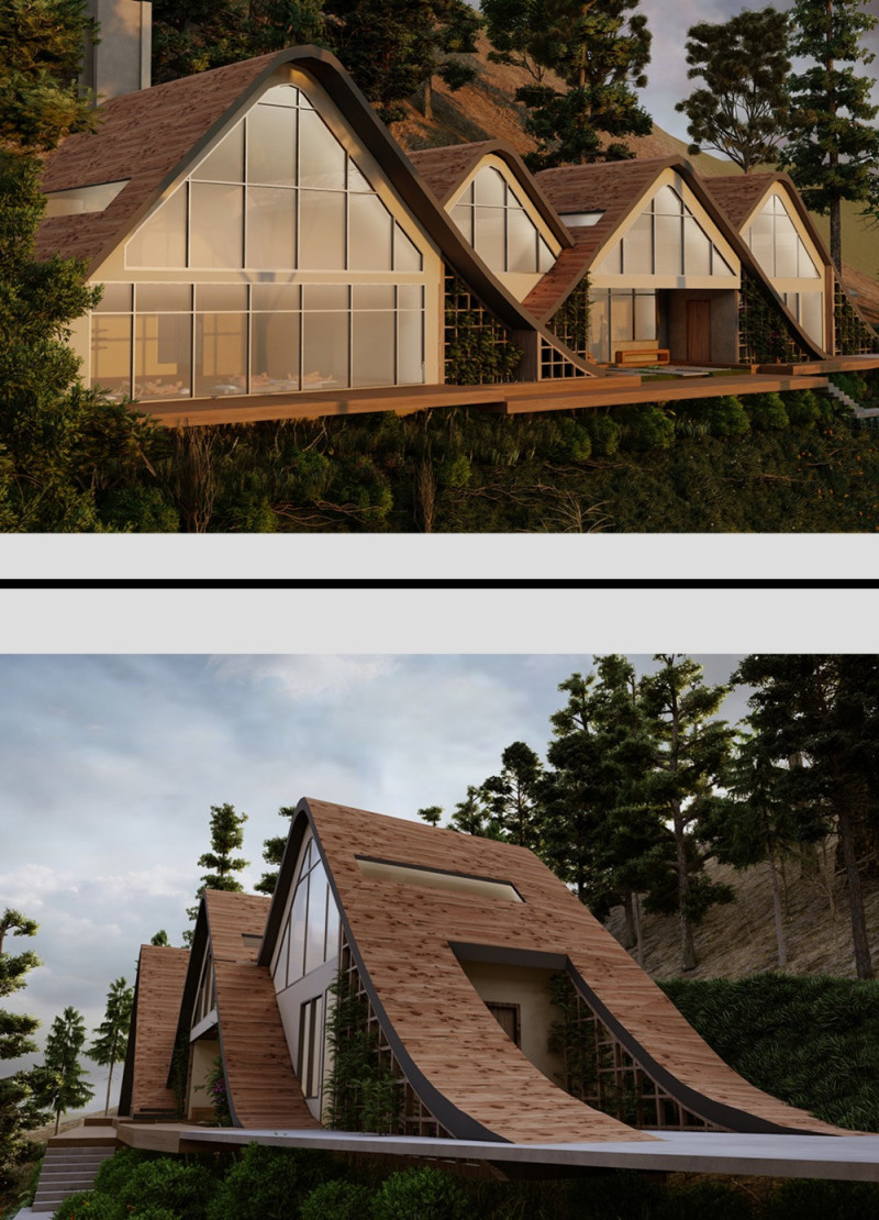 Hempcrete Retreat with Redwood Emphasis and Natural Harmony