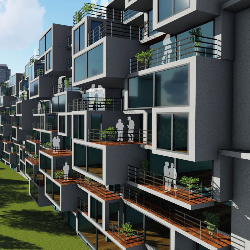 Community Cohesion with Shared Terraces in Urban Living