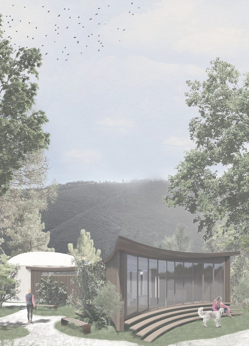 Rammed Earth and Natural Light Combine in a Serene Wellness Facility