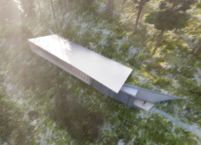 Framed Vistas and Folded Surfaces in a Mountain Retreat