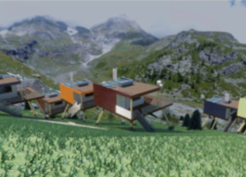 Hydroponic Greenhouse in a Compact X-Lam Module for Sustainable Living