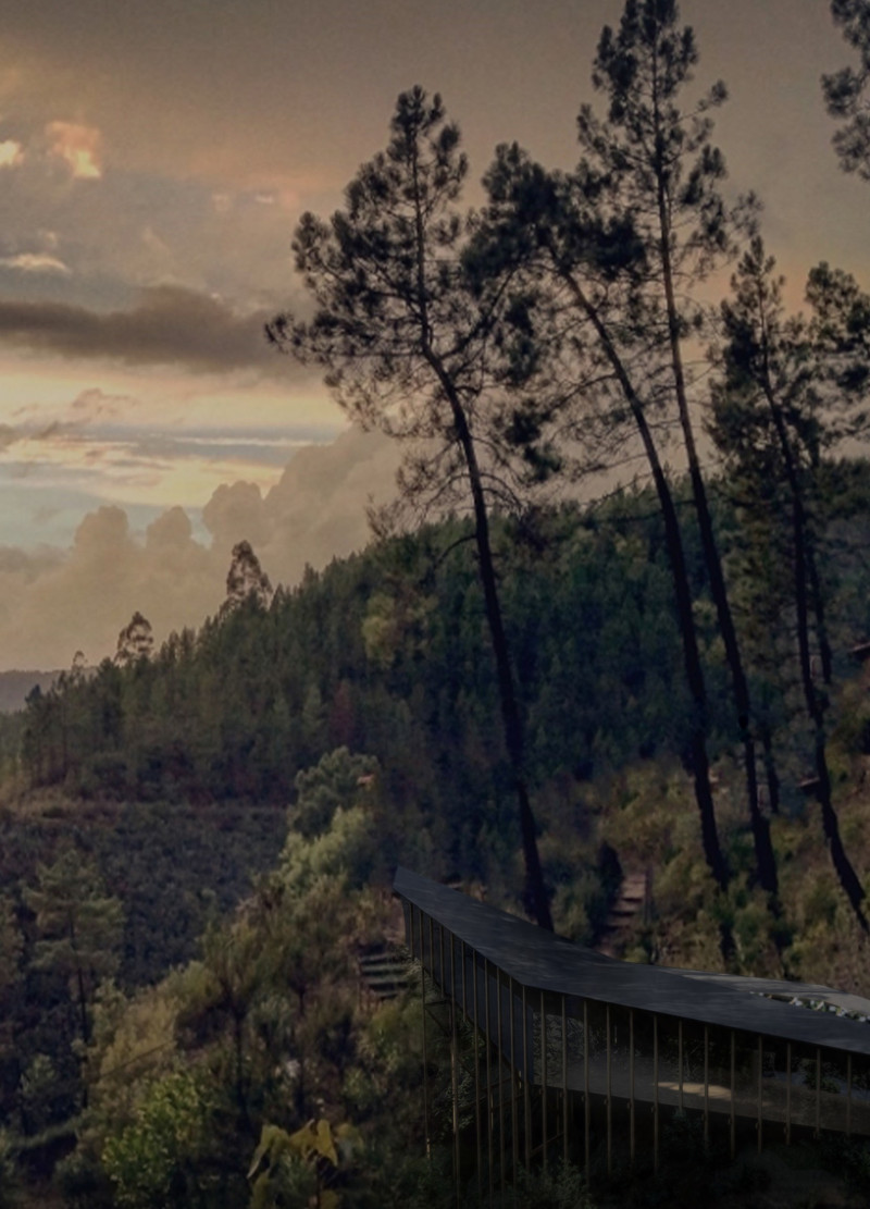 Cork Walls and Dual Canopies Shaping a Sustainable Oasis for Yoga Retreats