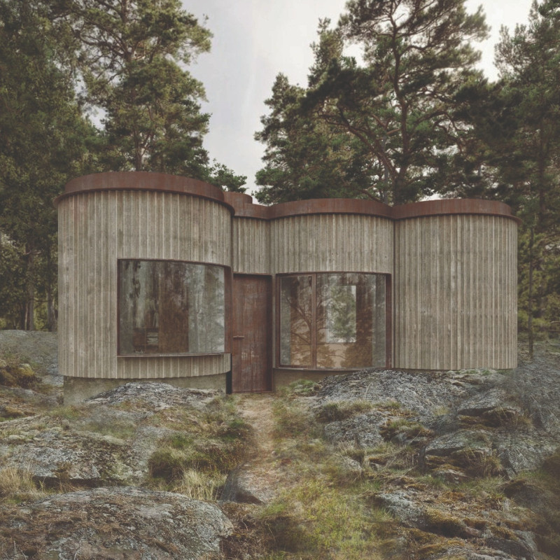 Circular Rooms Forging Creative Spaces in a Remote Coastal Retreat