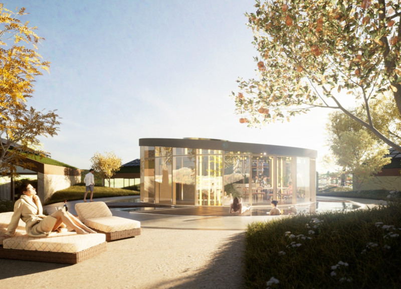 Natural Stone Retreat with Community Focus in the Italian Countryside