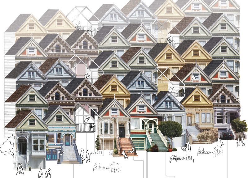 Charred Wooden Shingles and Cross-Laminated Timber Panels in Integrated Urban Living