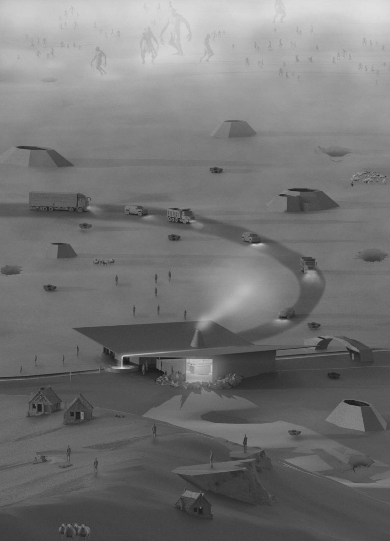 Geothermal Coffee House Featuring Volcanic Stone and Timber Integration in Icelandic Landscape