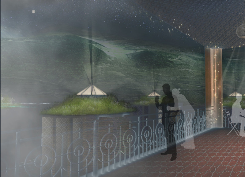 Rammed Earth Structure Merging with Sensory Gardens in the Umbrian Landscape