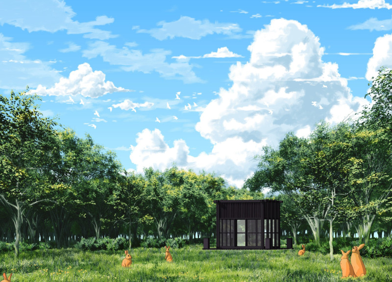 Charred Timber Retreat Embraces Nature Through Vertical Spaces