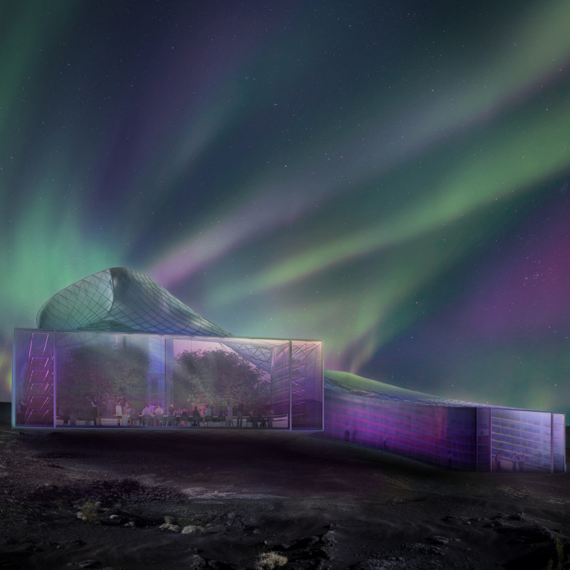 Geothermal Greenhouse Featuring Etfe Canopy and Sustainable Steel Structure Enhancing Local Dining Experience