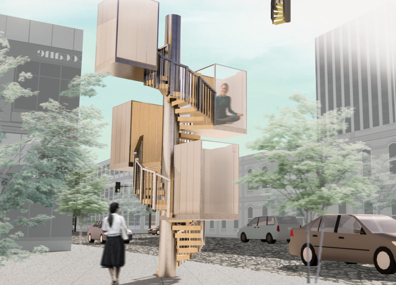 Meditative Spaces Enclosed in Glass and Wood Within Tokyo's Urban Density