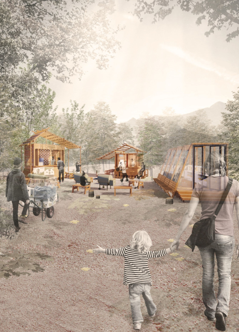 Grills and Polycarbonate Shelters Enriching Community Gatherings in Forest Settings