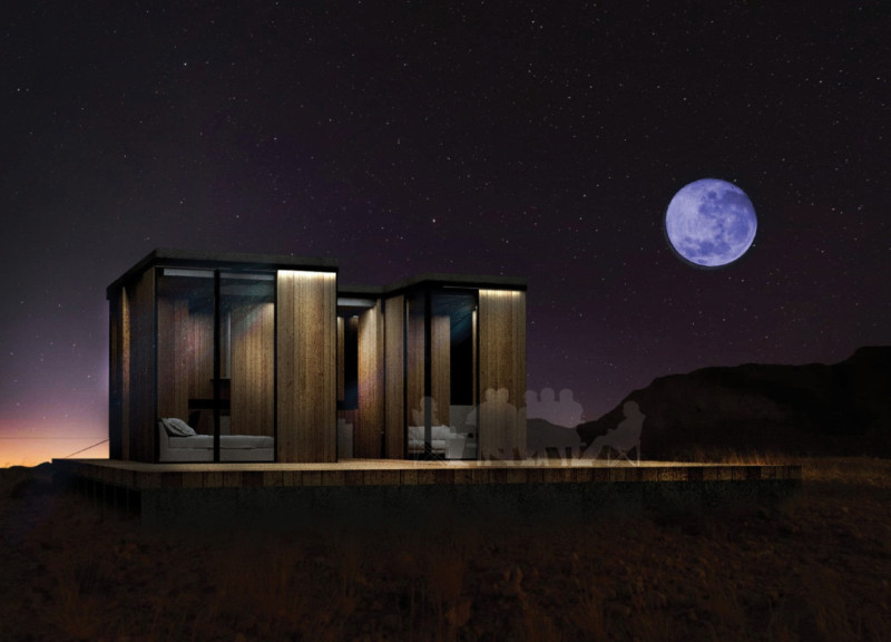 Mobile Wooden Cubes Enhance Compact Living Through Geothermal Efficiency