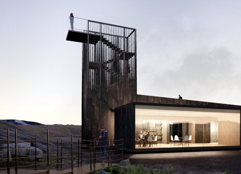 Charred Timber Facade and Geothermal Integration in a Nature-Centric Visitor Center