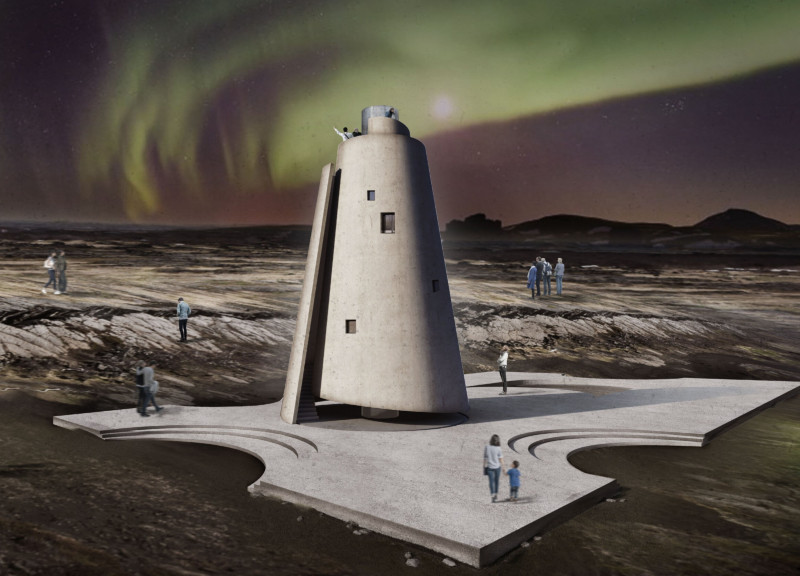 Exploring Light and Darkness Through Concrete Tower Design