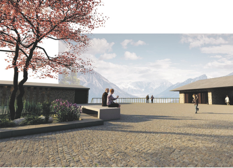 Nature-Integrated Spaces Surrounding Main Square Focused on Community Interaction