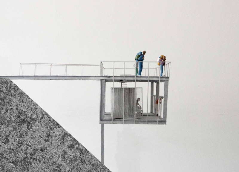 Tension Rods and Aluminum Frame Enhancing a 360-Degree Volcanic Experience