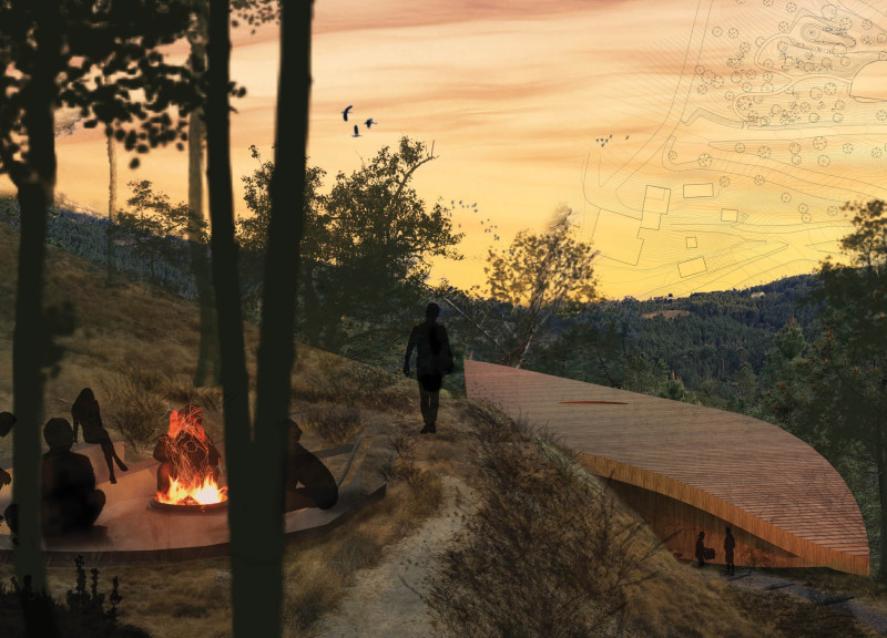 Cedar Cladding and Cross-Laminated Timber Create a Tranquil Meditation Retreat