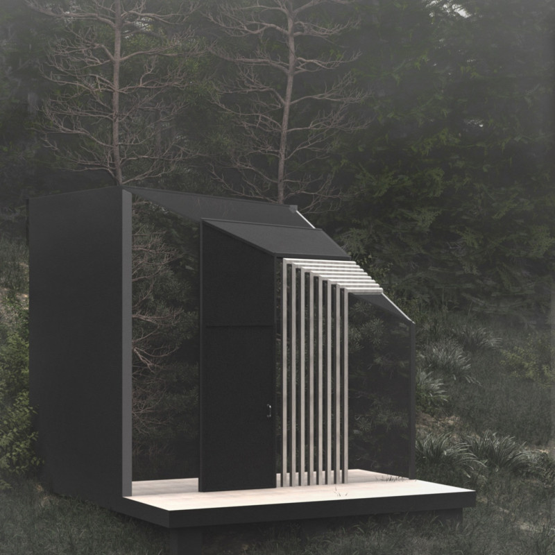 Cube-Shaped Home with Thermo-Panels and Eco-Friendly Features